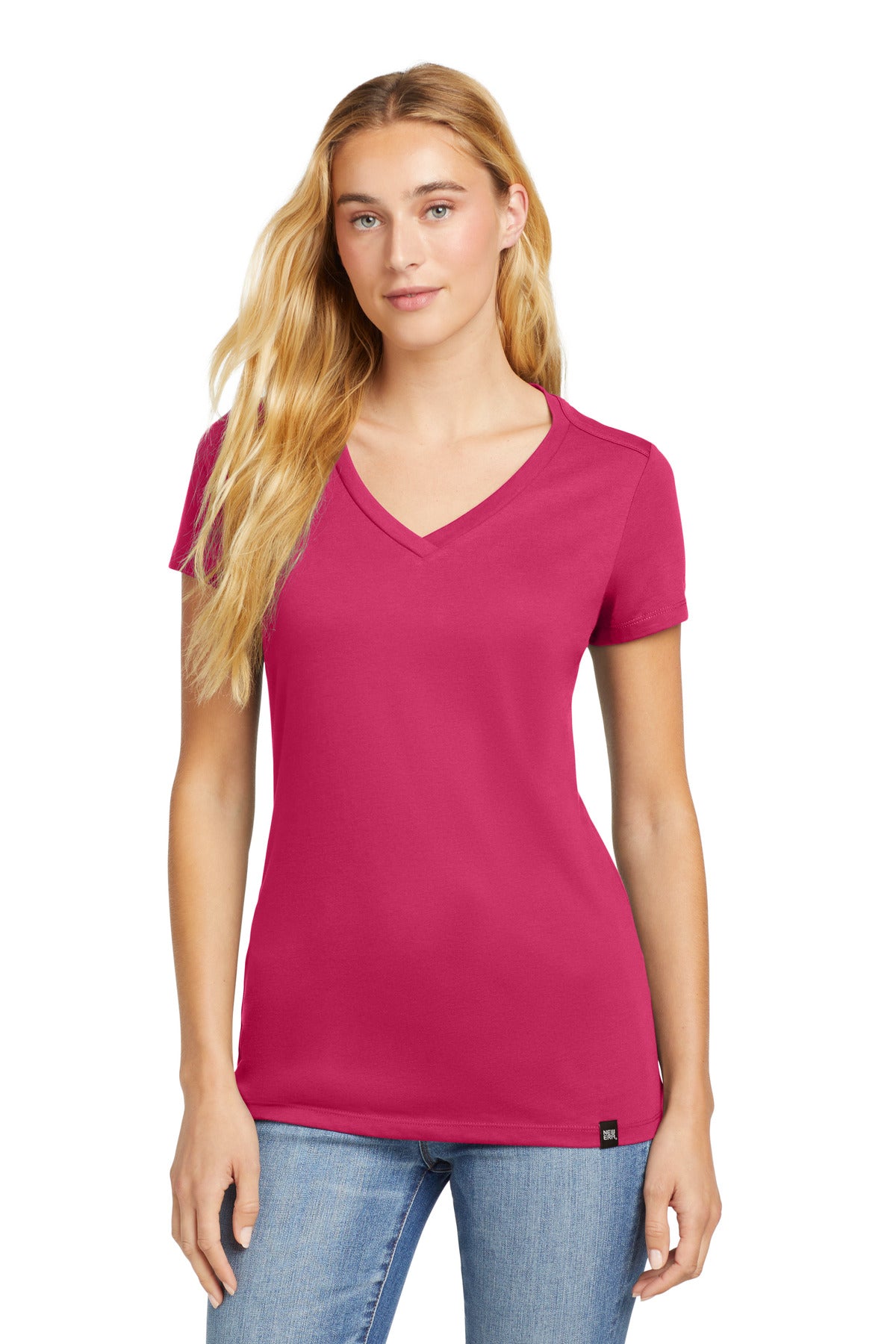 New Era Women's Heritage Blend V-Neck Tee. LNEA101