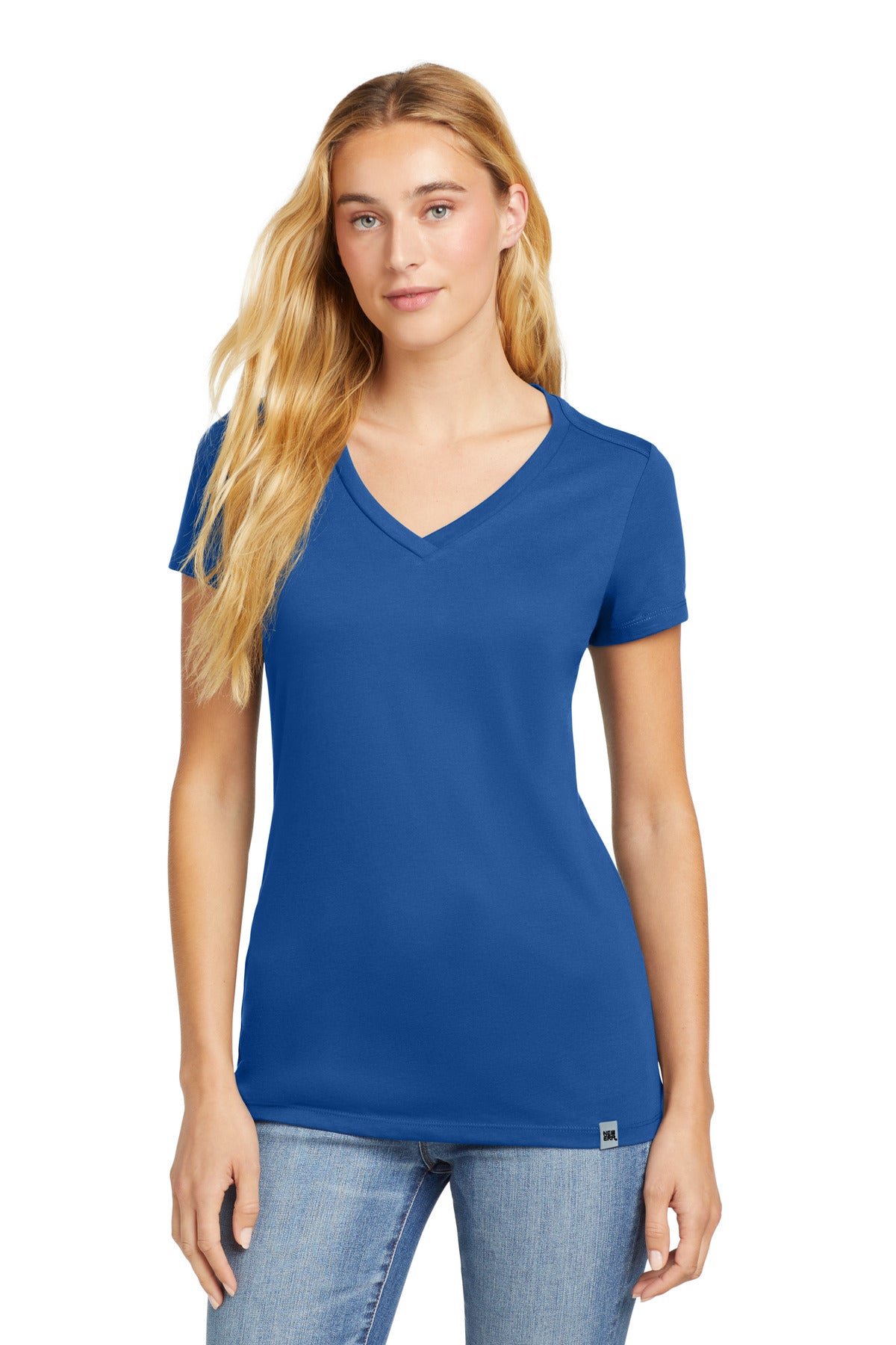 New Era Women's Heritage Blend V-Neck Tee. LNEA101