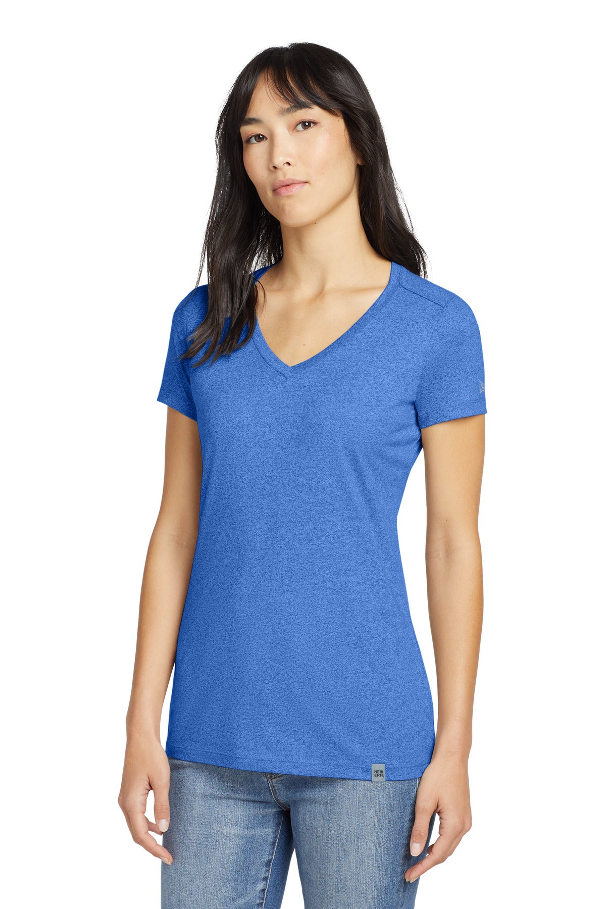 New Era Women's Heritage Blend V-Neck Tee. LNEA101