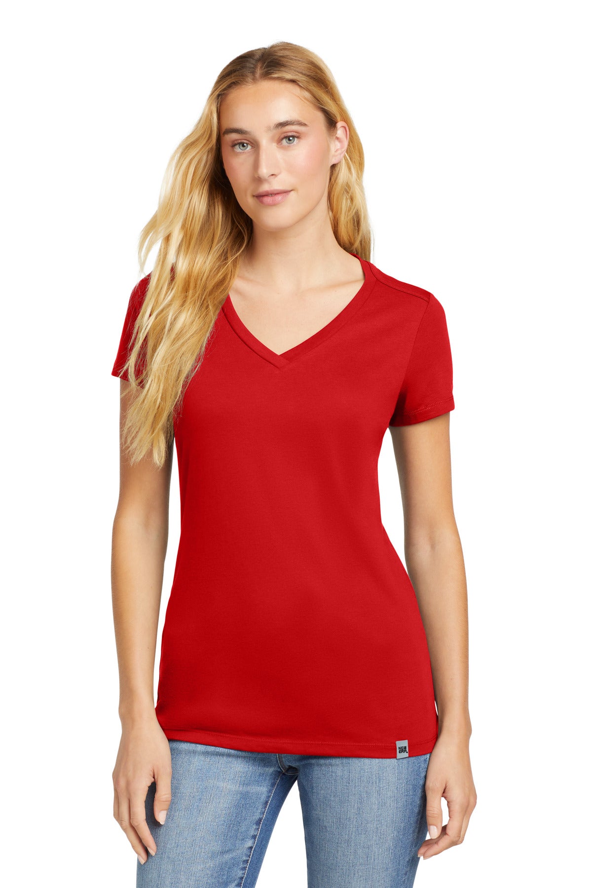 New Era Women's Heritage Blend V-Neck Tee. LNEA101