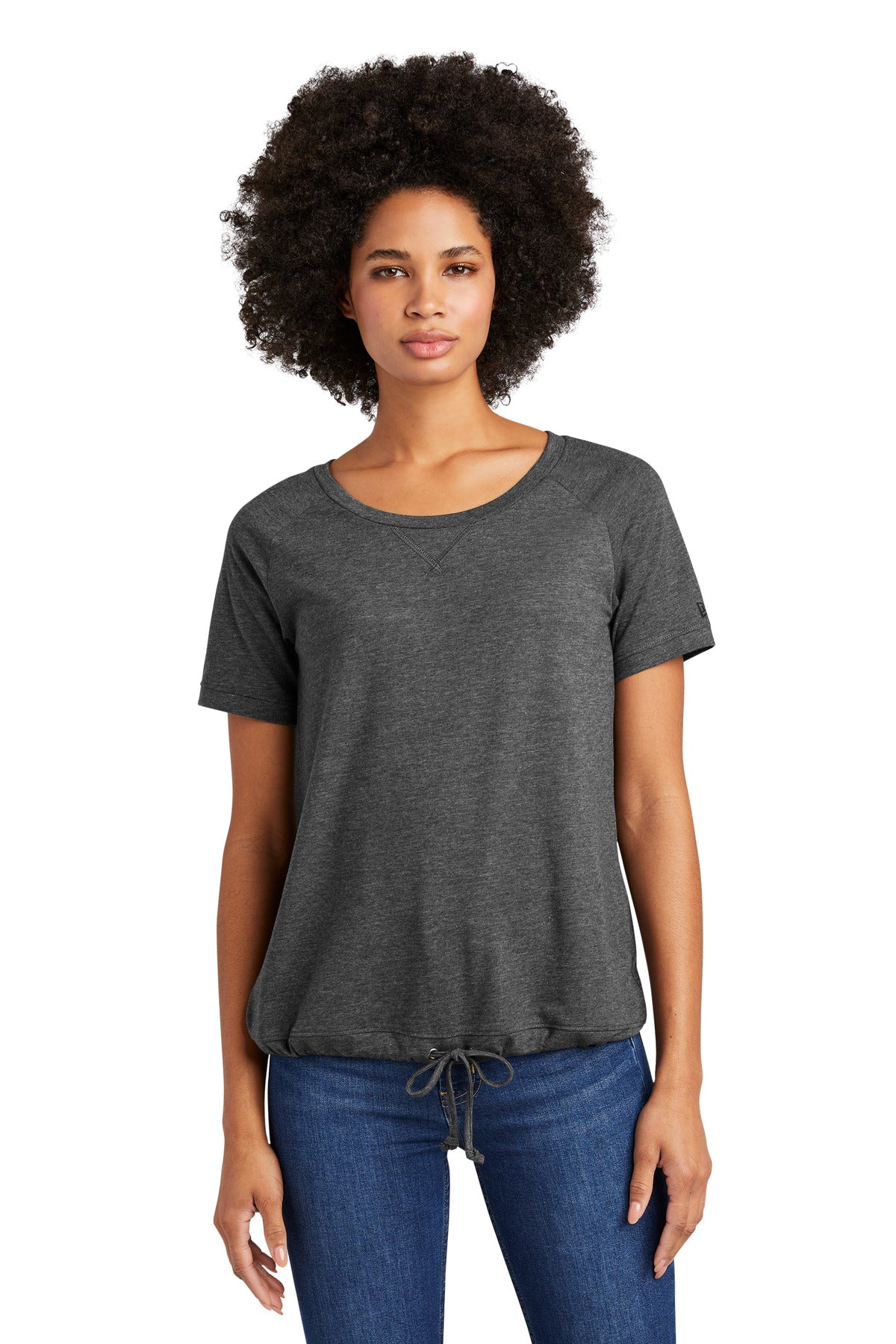 New Era Women's Tri-Blend Performance Cinch Tee. LNEA133