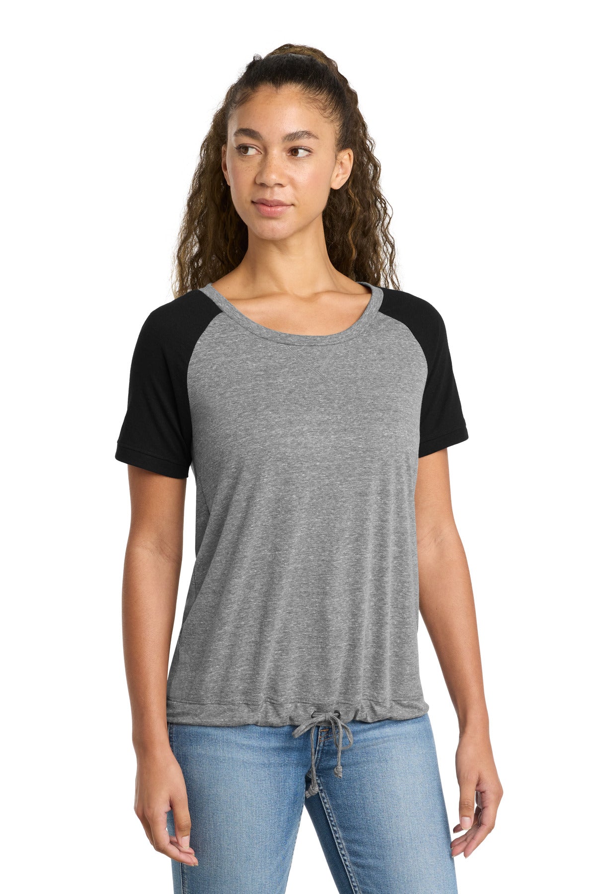 New Era  Women's Tri-Blend Performance Cinch Tee. LNEA133