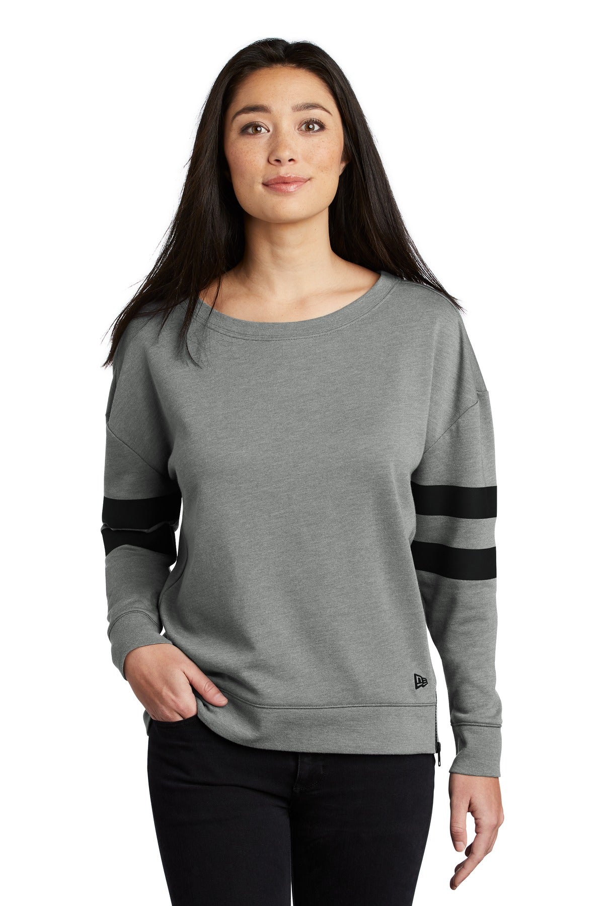 New Era  Ladies Tri-Blend Fleece Varsity Crew LNEA513