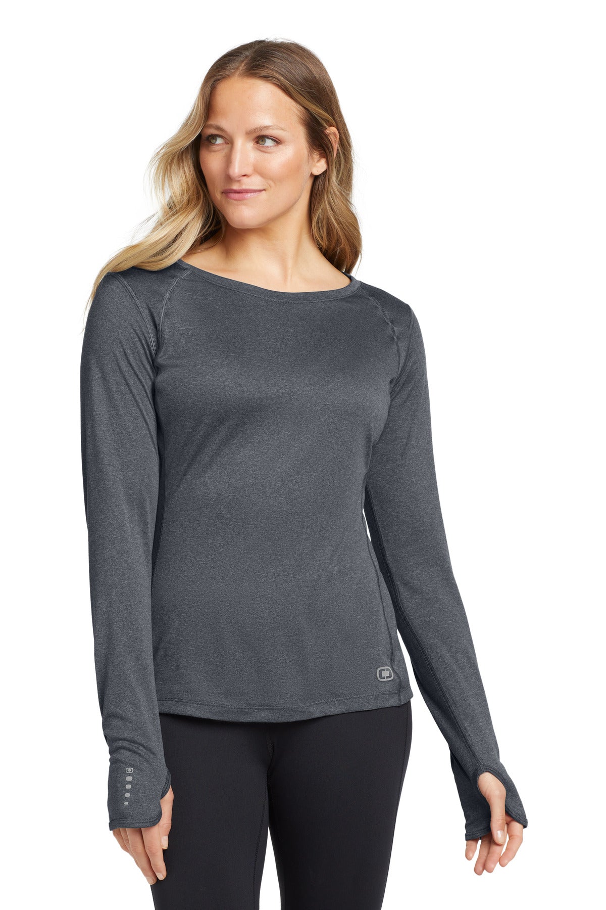 OGIO Women's Long Sleeve Pulse Crew. LOE321