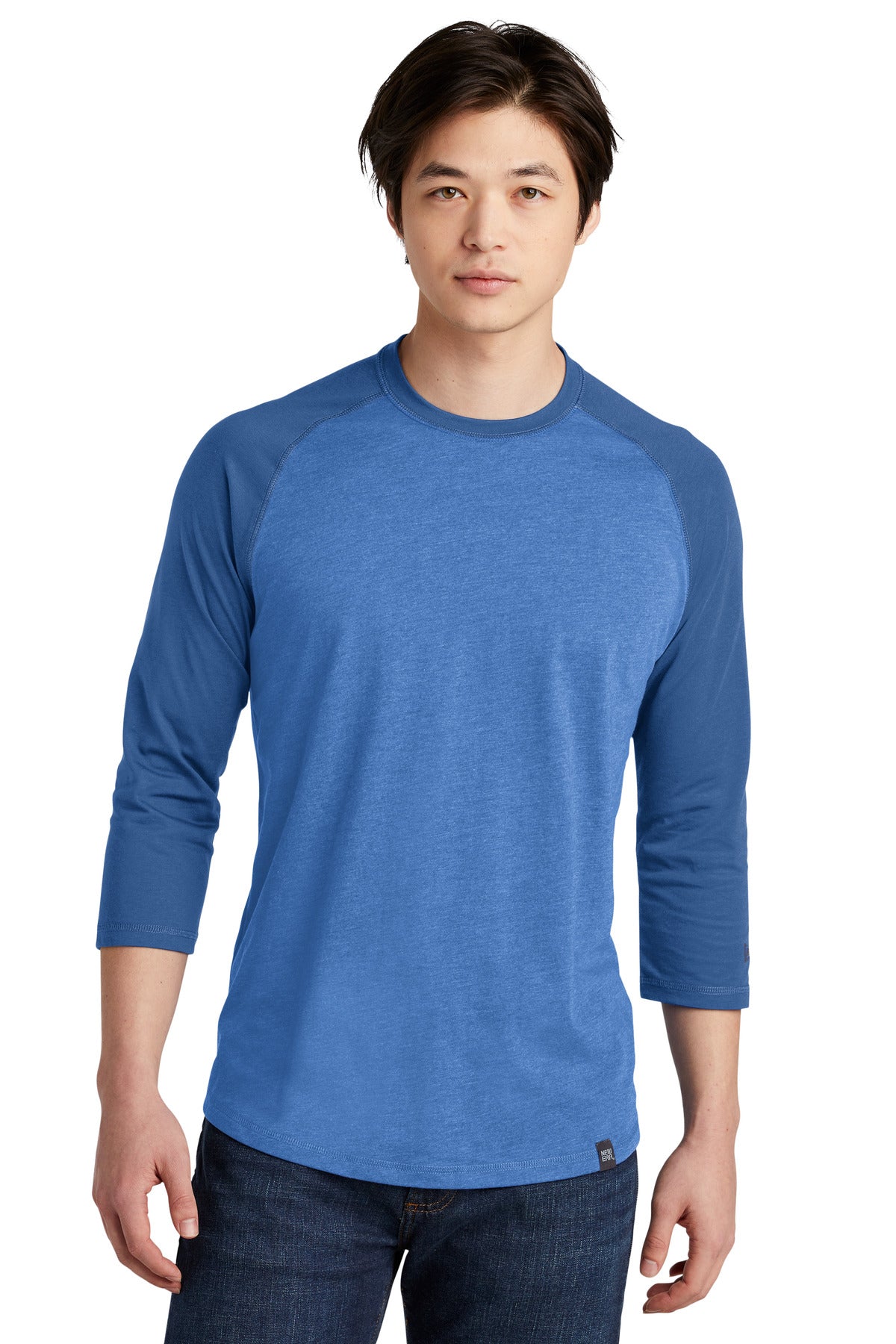 New Era Heritage Blend 3/4-Sleeve Baseball Raglan Tee. NEA104