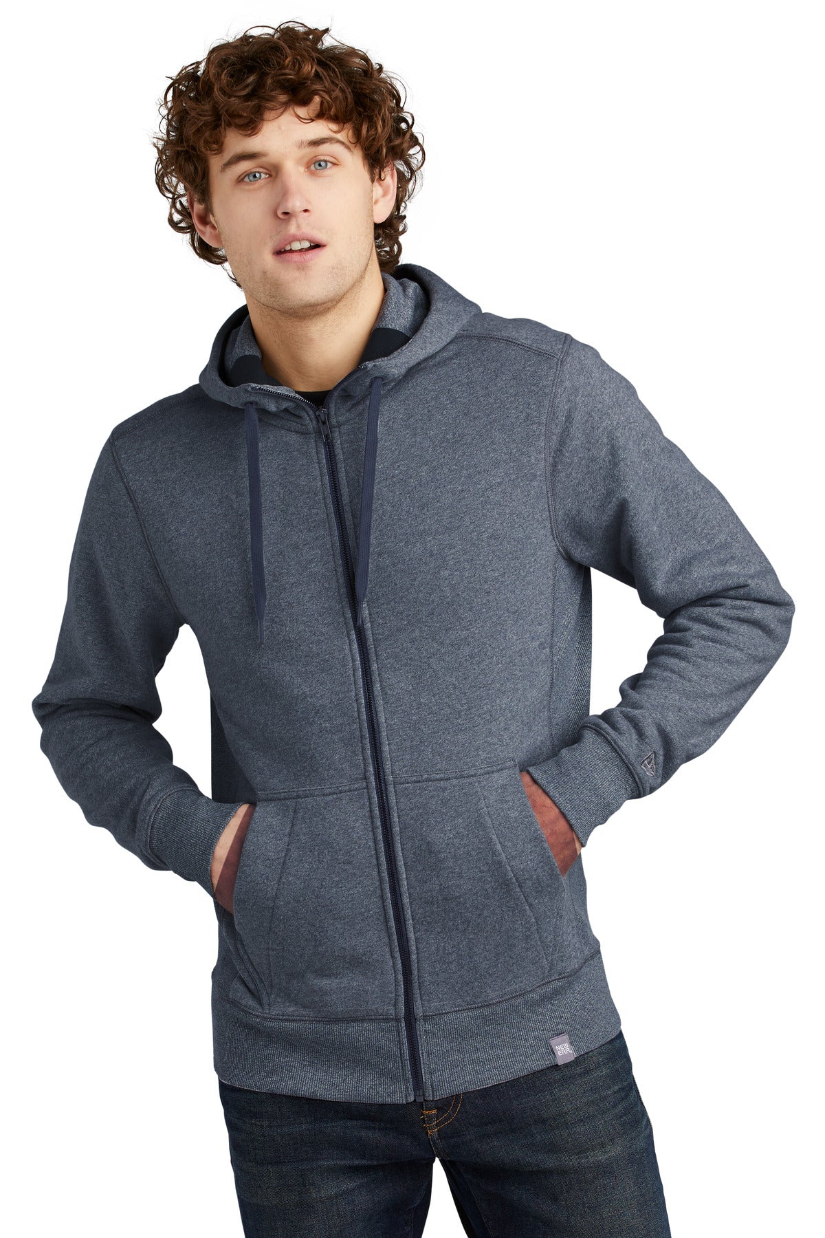 New Era  French Terry Full-Zip Hoodie. NEA502