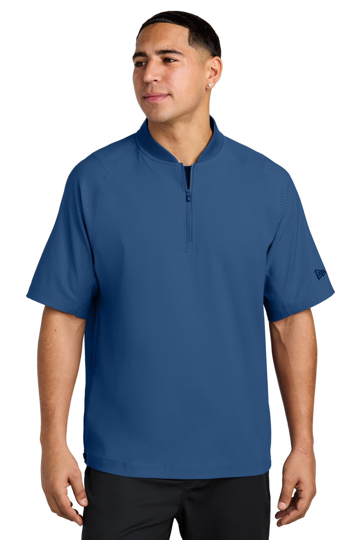 New Era Cage Short Sleeve 1/4-Zip Jacket. NEA600
