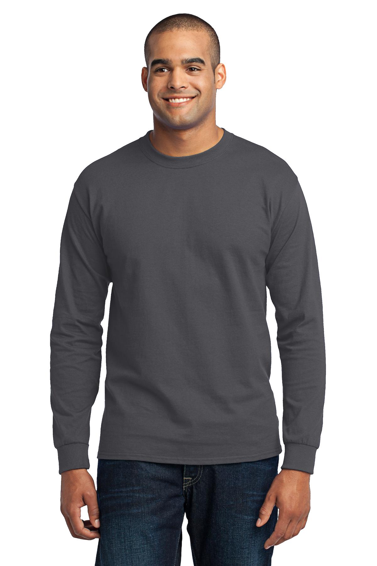 Port & Company Tall Long Sleeve Core Blend Tee. PC55LST