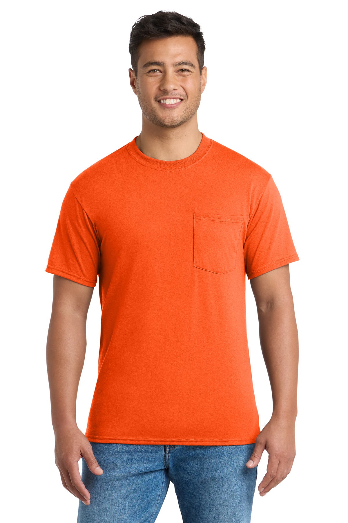 Port & Co Tall Core Blend Pocket Tee. PC55PT