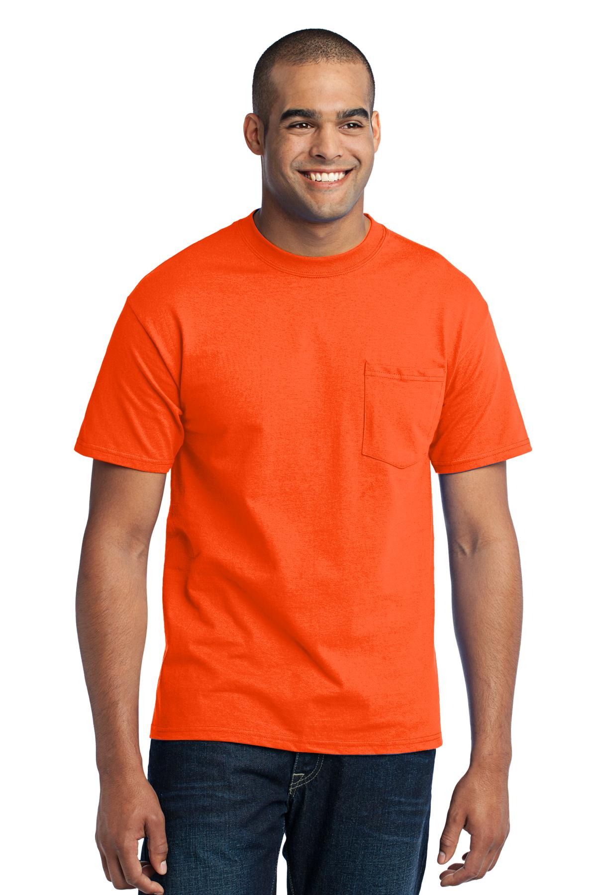 Port & Company Tall Core Blend Pocket Tee. PC55PT