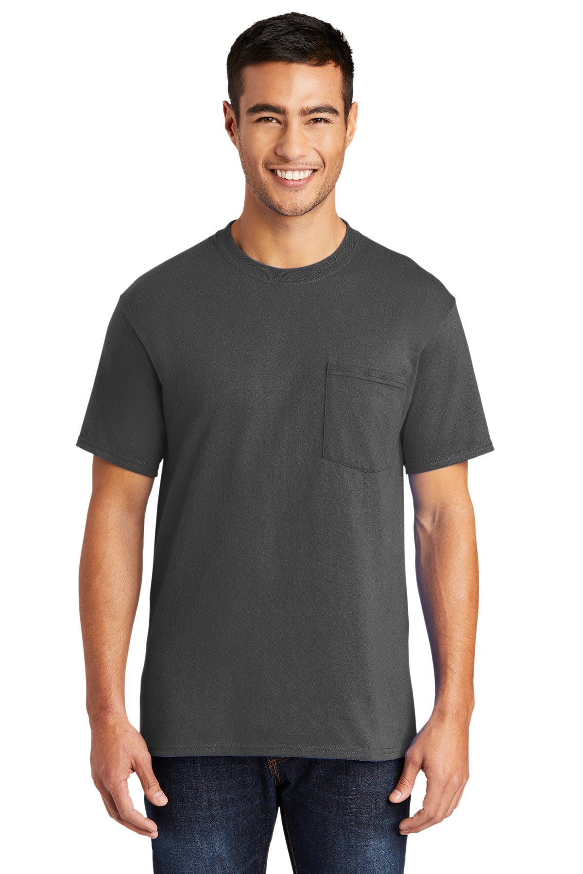 Port & Company Tall Core Blend Pocket Tee. PC55PT
