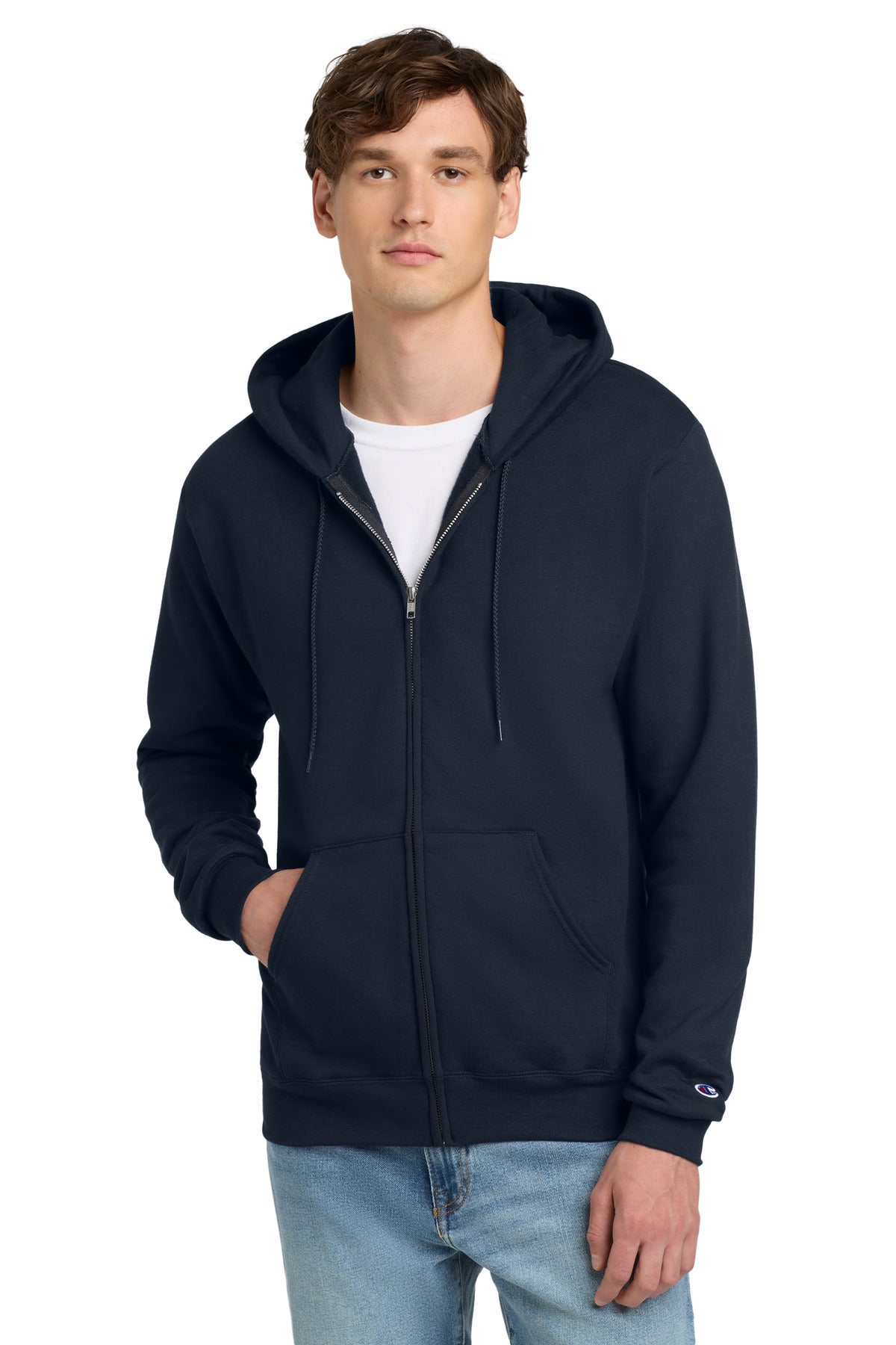 Champion Powerblend Full-Zip Hoodie. S800