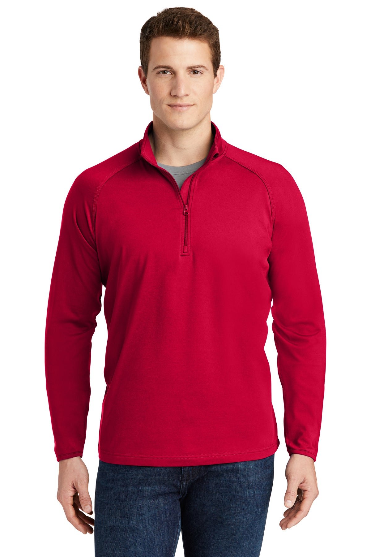 Sport-Tek Sport-Wick Stretch 1/4-Zip Pullover. ST850