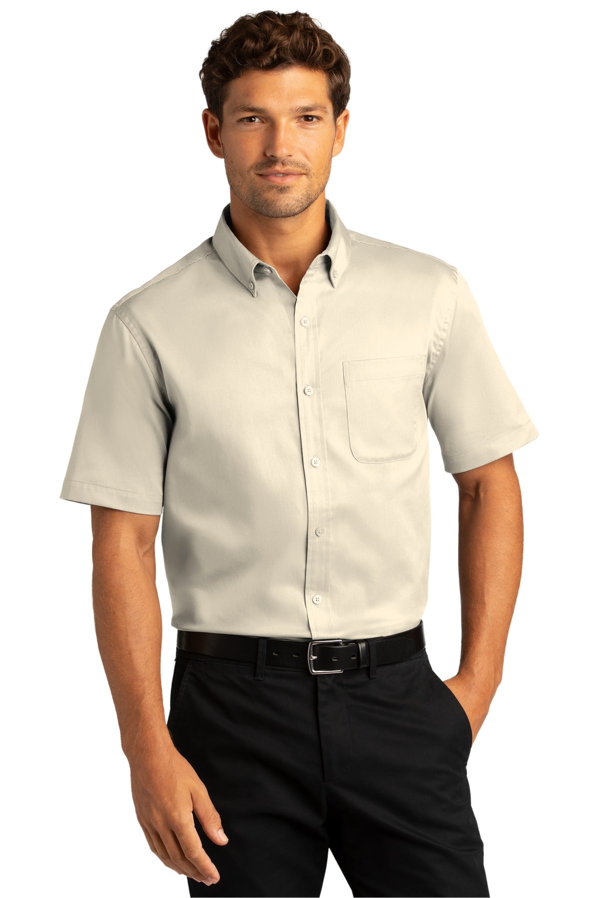Port Authority Short Sleeve SuperPro React Twill Shirt. W809