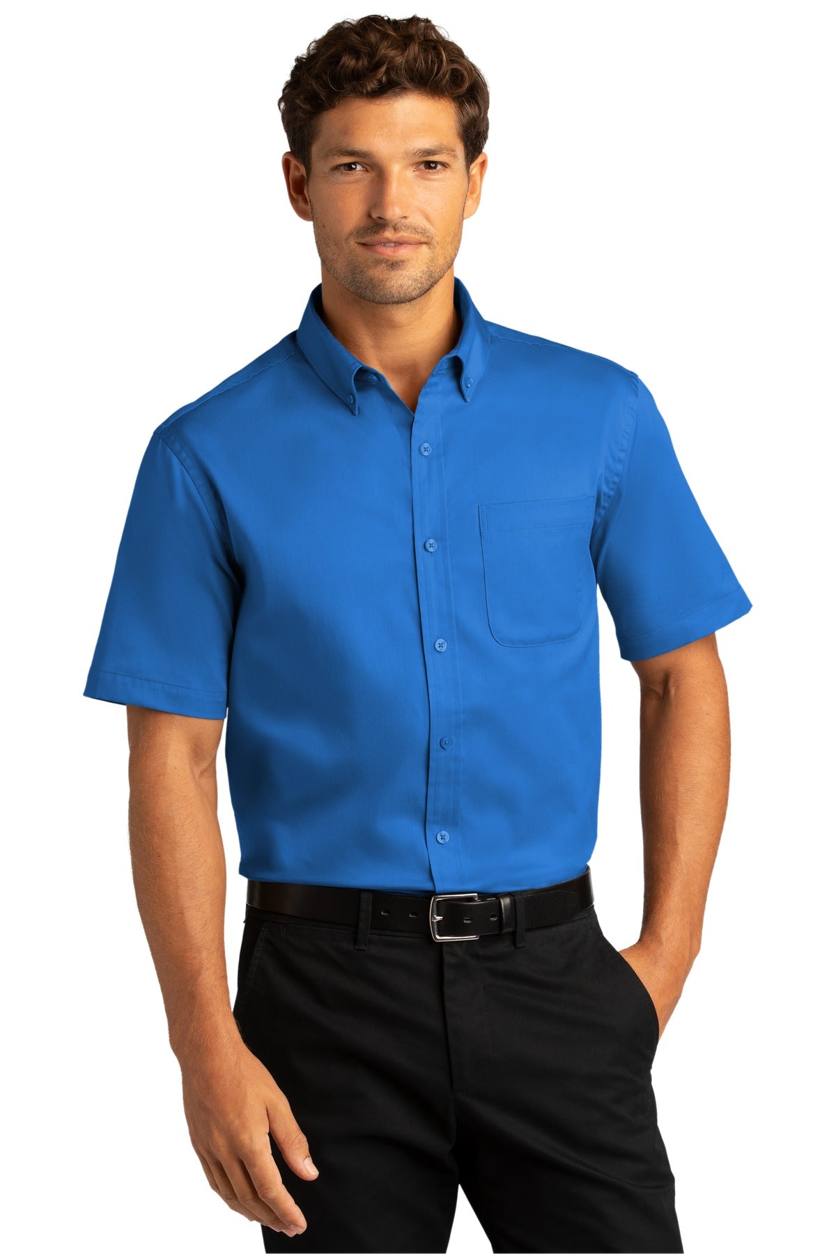 Port Authority Short Sleeve SuperPro React Twill Shirt. W809