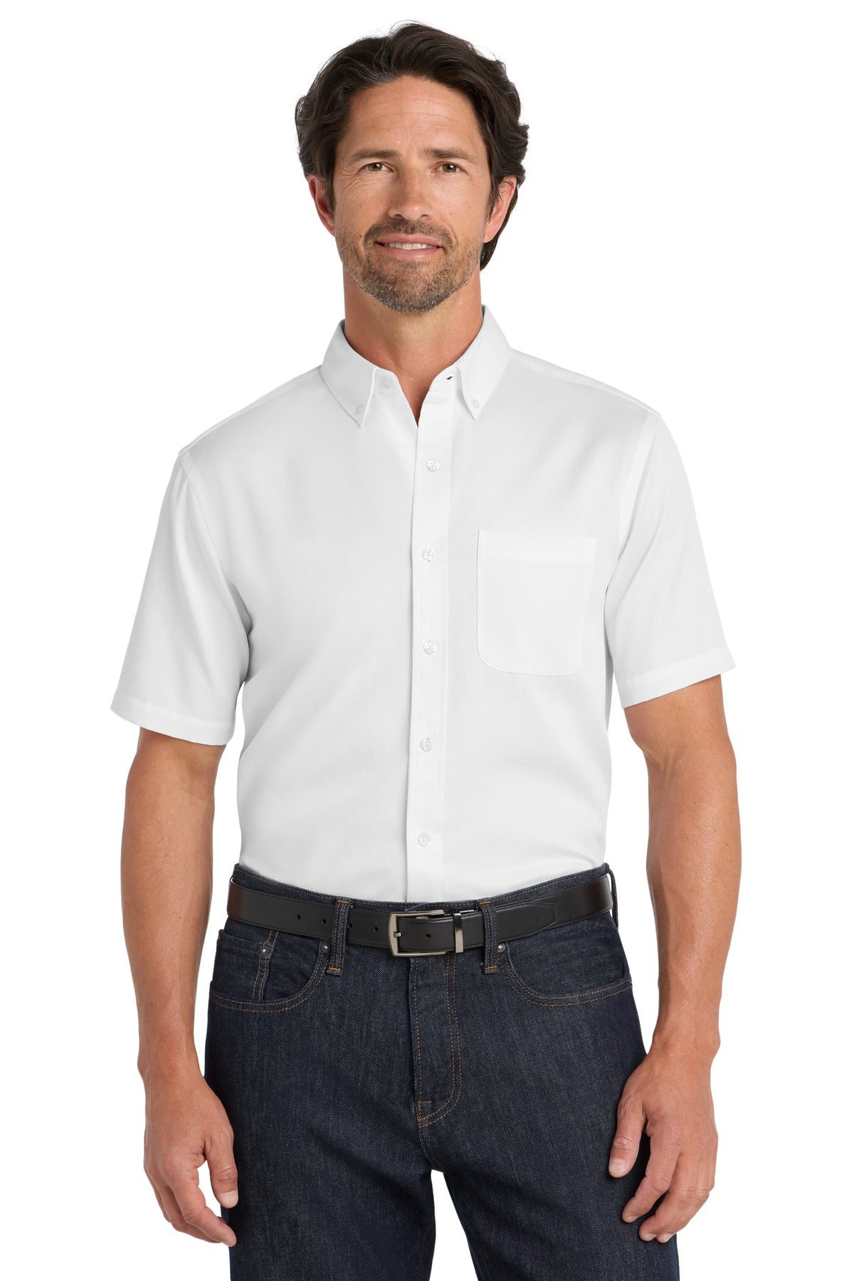 Port Authority Short Sleeve SuperPro React Twill Shirt. W809