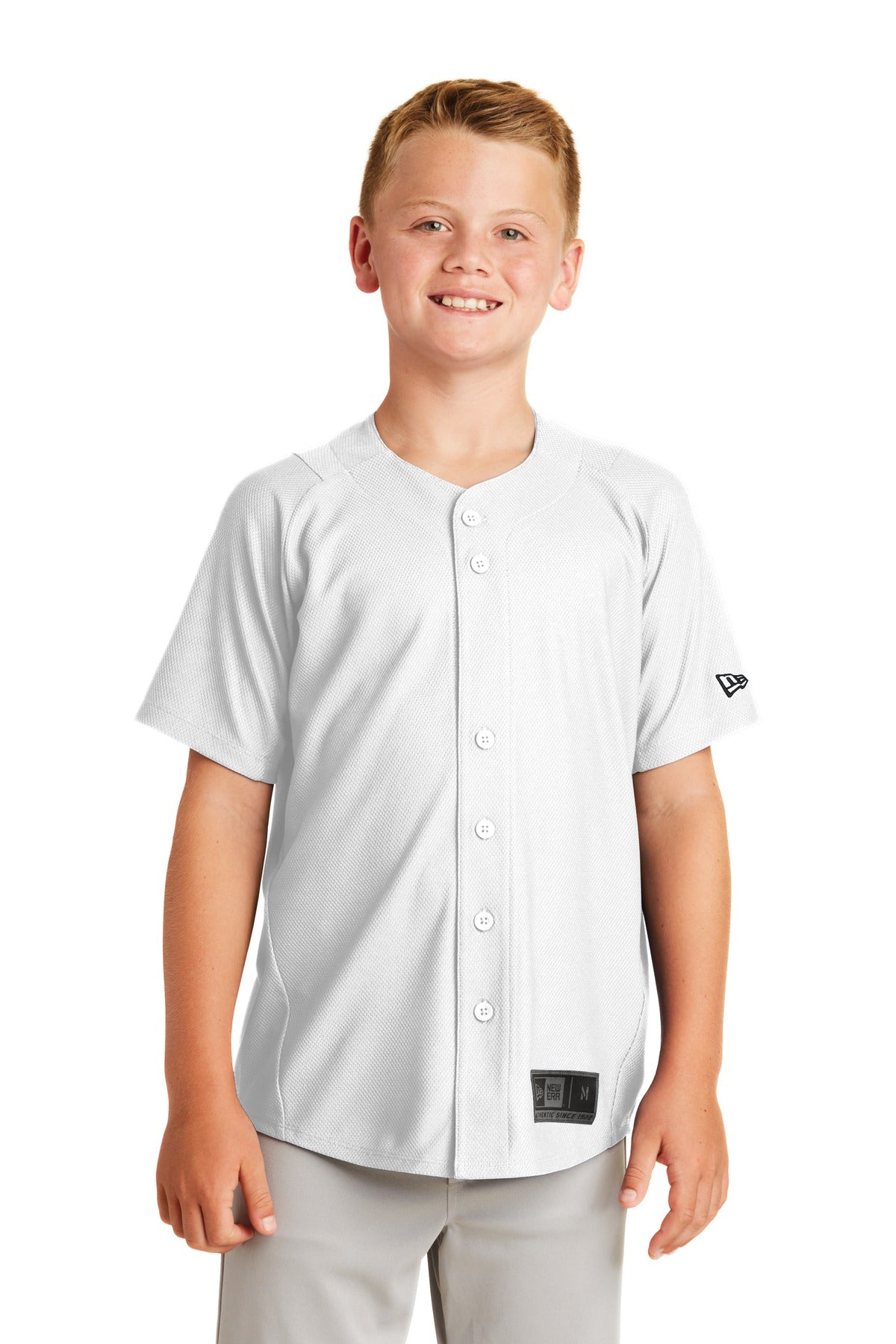 New Era  Youth Diamond Era Full-Button Jersey. YNEA220