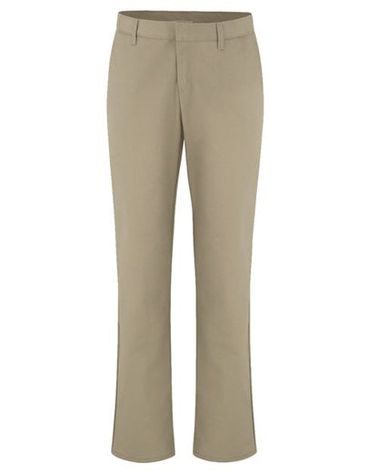 Dickies. Women's Industrial Flat Front Pants - Extended Sizes. FP92EXT