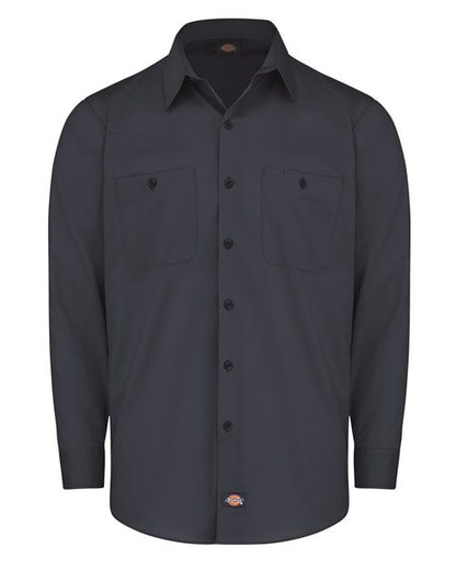 Dickies. Industrial Worktech Ventilated Long Sleeve Work Shirt - Tall Sizes. LL51T