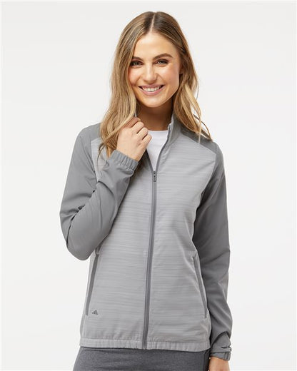 Adidas. Women's Heather Block Full-Zip Windshirt. A547