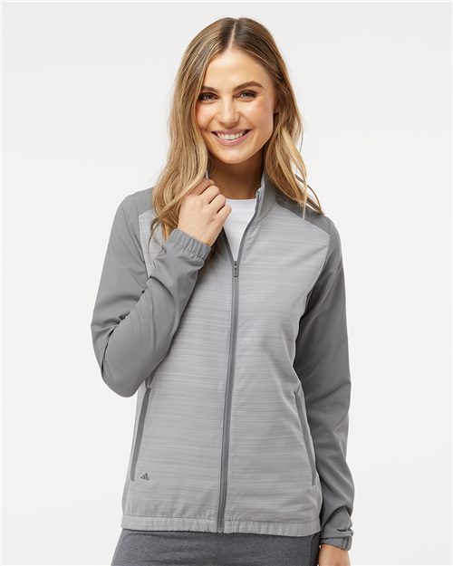 Adidas. Women's Heather Block Full-Zip Windshirt. A547