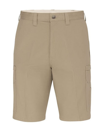 Dickies. 11" Industrial Cotton Cargo Shorts - Extended Sizes. LR33EXT