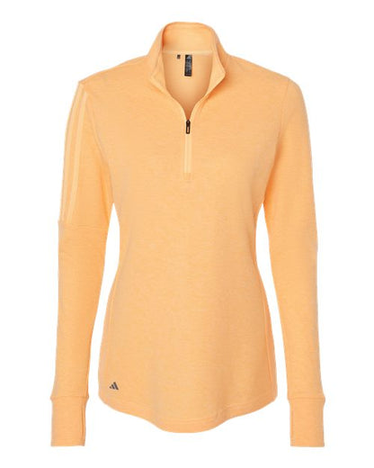 Adidas. Women's 3-Stripes Quarter-Zip Sweater. A555