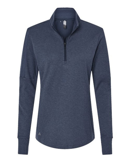 Adidas. Women's 3-Stripes Quarter-Zip Sweater. A555