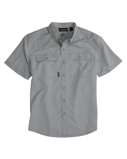 DRI DUCK. Crossroad Woven Short Sleeve Shirt. 4445