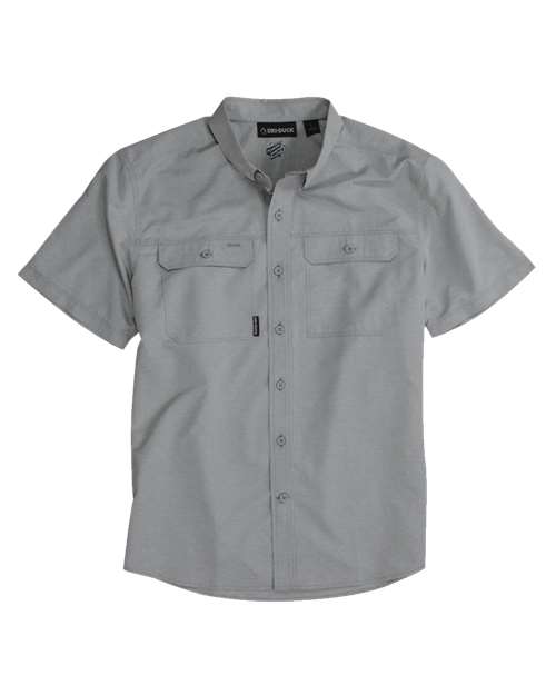 DRI DUCK. Men's Crossroad Woven Short Sleeve Shirt. 4445