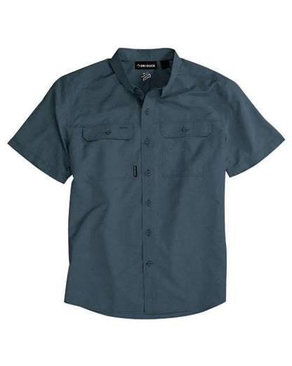 DRI DUCK. Crossroad Woven Short Sleeve Shirt. 4445