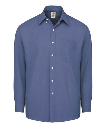 Dickies. Long Sleeve Oxford Shirt - Tall Sizes. SSS36T
