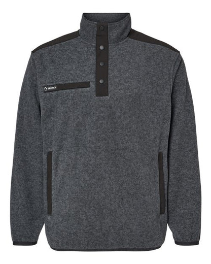 DRI DUCK. Ranger Melange Fleece Pullover. 7353
