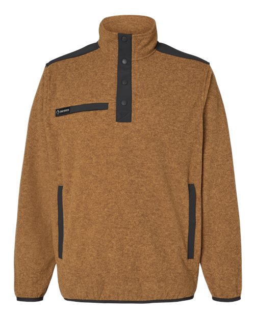 DRI DUCK. Ranger Melange Fleece Pullover. 7353