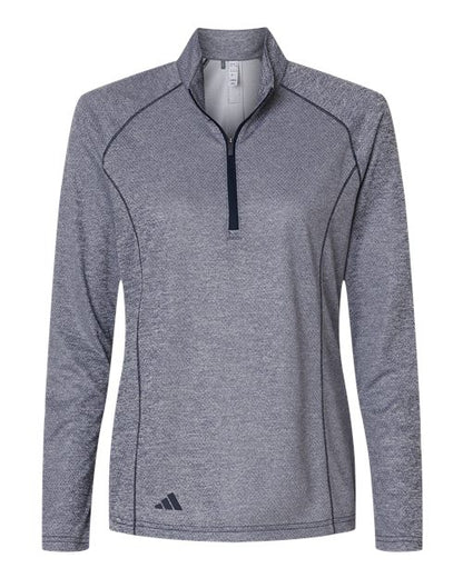 Adidas. Women's Space Dyed Quarter-Zip Pullover. A594