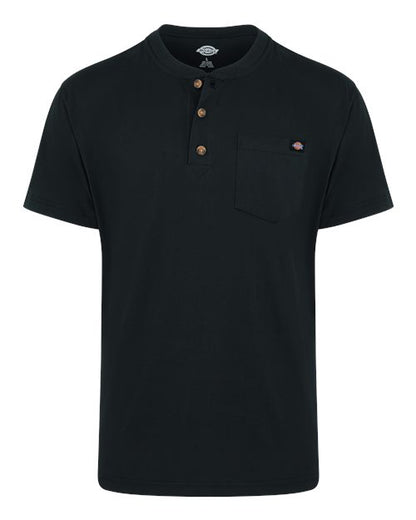 Dickies. Heavyweight Traditional Short Sleeve Henley. WS51