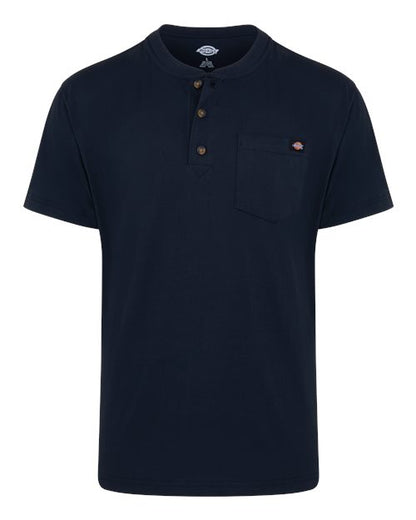 Dickies. Heavyweight Traditional Short Sleeve Henley. WS51