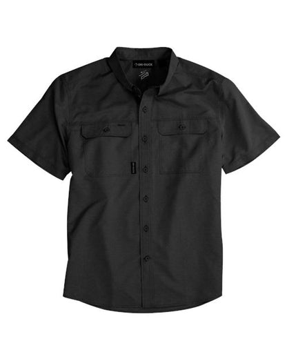DRI DUCK. Men's Crossroad Woven Short Sleeve Shirt. 4445