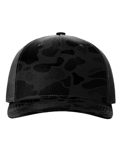 Richardson. Five-Panel Printed Trucker Cap. 112PFP