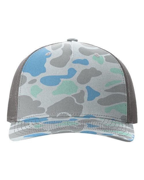 Richardson. Five-Panel Printed Trucker Cap. 112PFP