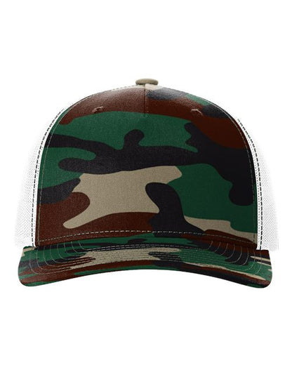 Richardson. Five-Panel Printed Trucker Cap. 112PFP