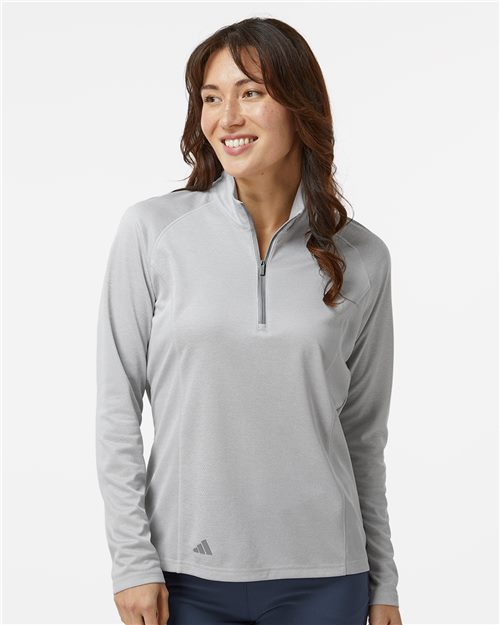 Adidas. Women's Space Dyed Quarter-Zip Pullover. A594