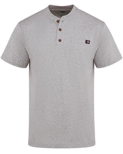 Dickies. Heavyweight Traditional Short Sleeve Henley. WS51