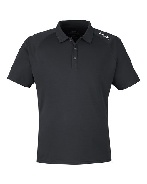 HUK. Men's LoPro Solid Performance Polo. H12L005