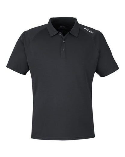 HUK. Men's LoPro Solid Performance Polo. H12L005