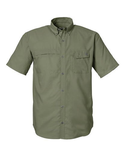 HUK. Men's Tide Point Short Sleeve Shirt. H150171