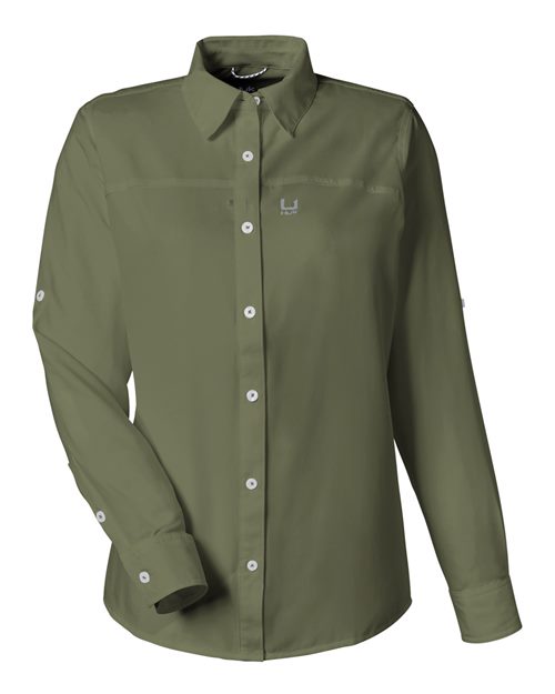 HUK. Women's Tide Point Long Sleeve Shirt. H615006