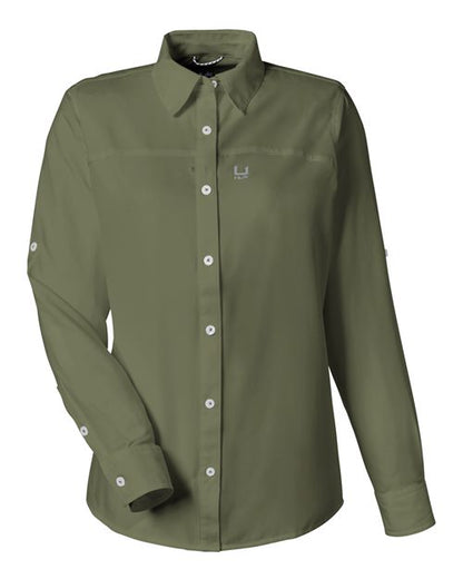HUK. Women's Tide Point Long Sleeve Shirt. H615006