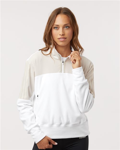 Adidas. Women's Fleece Quarter-Zip Pullover. A601
