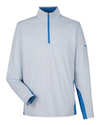 Puma Golf. Men's Mesa Stripe Quarter-Zip Pullover. PG410